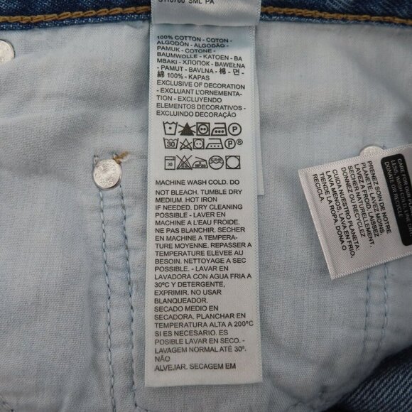 Levis Womens 31 SilverTab 94 Baggy Blue Denim Jeans Distressed Cotton Blend NEW - Picture 10 of 12